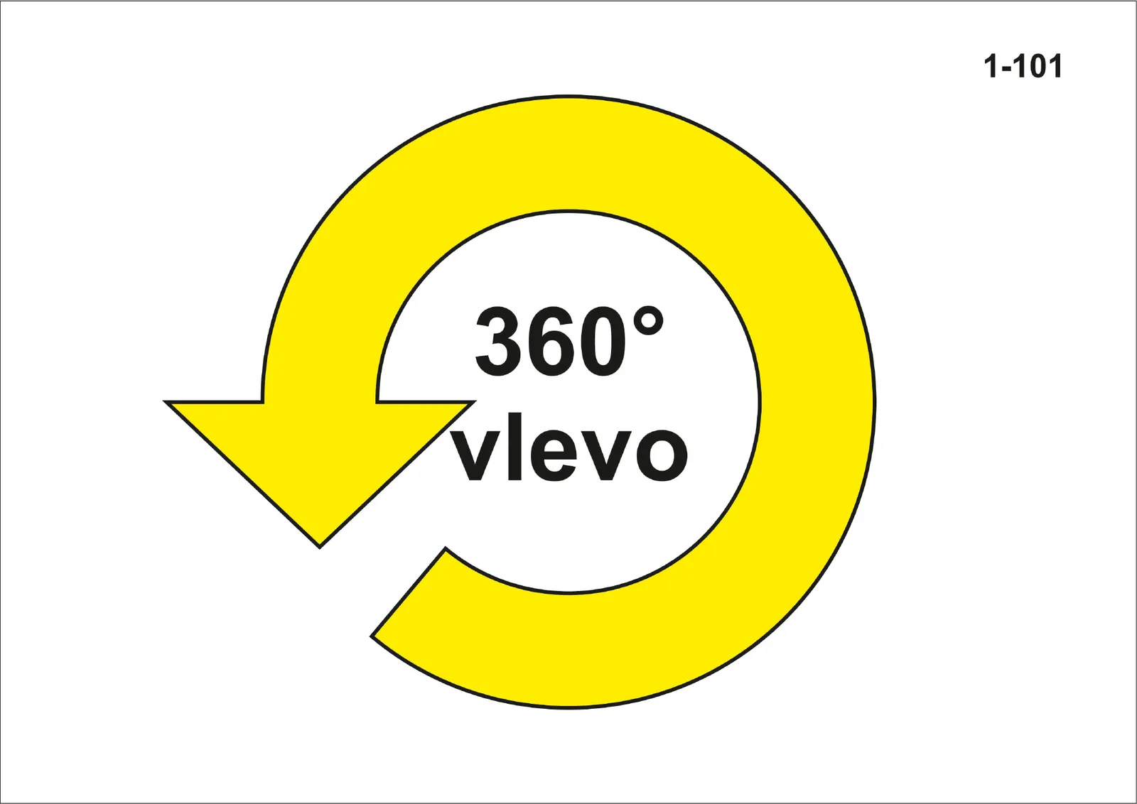 1-101 360° vlevo
