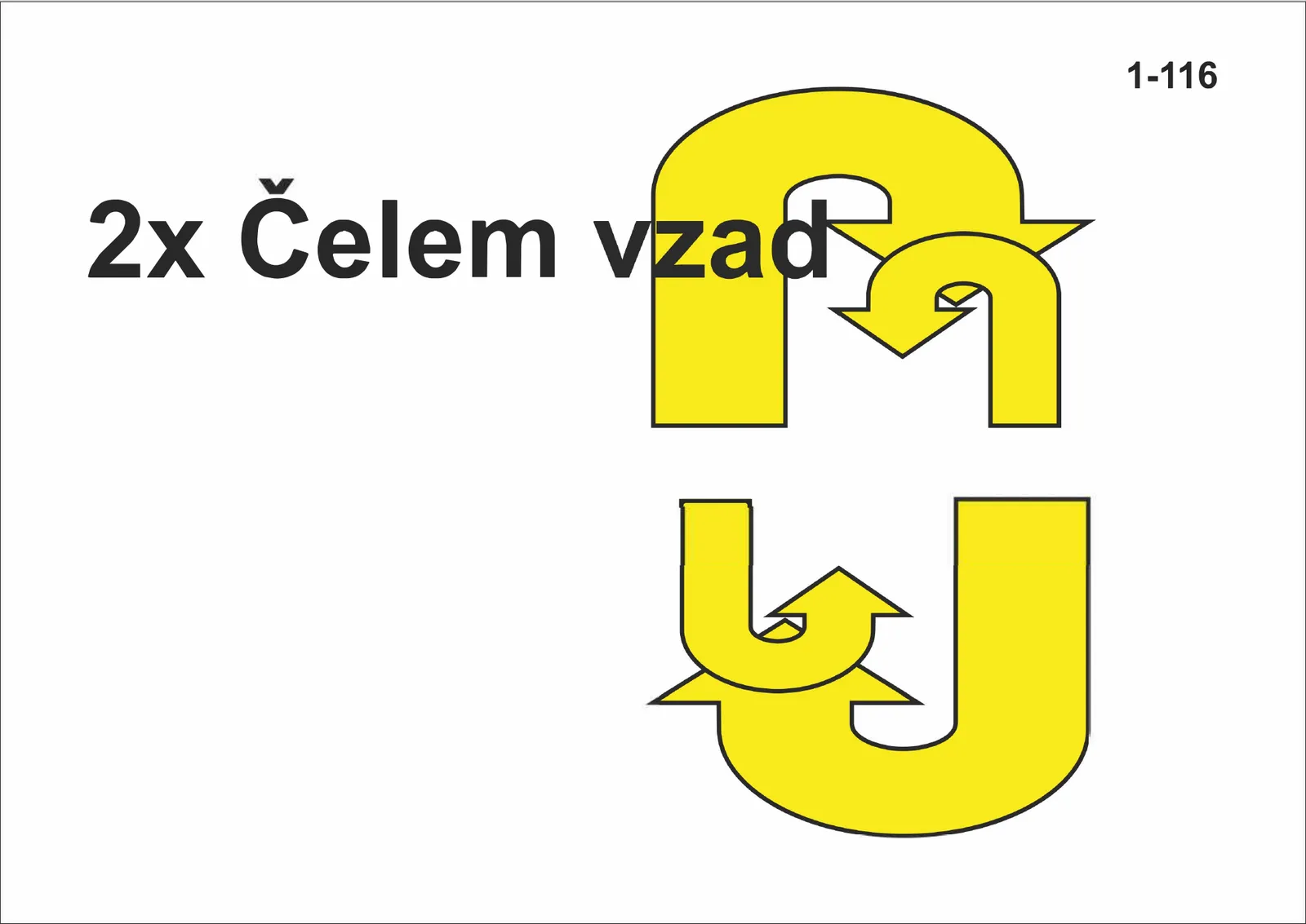 1-116 2 x čelem vzad – pes za psovodem