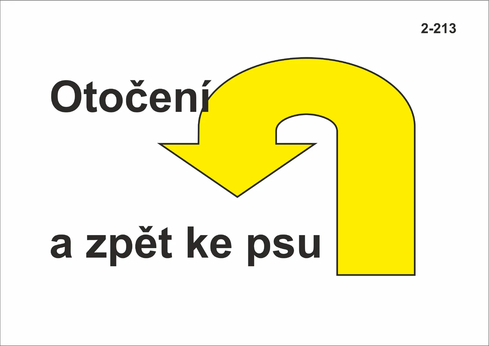 2-213 Otočení – zpět ke psu