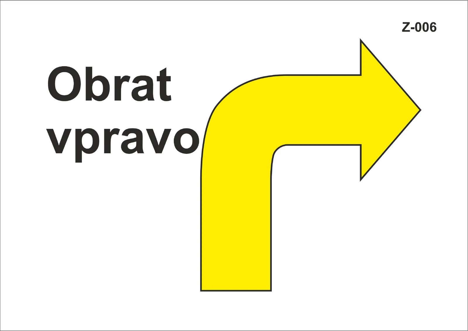 Z-006 Obrat vpravo za chůze