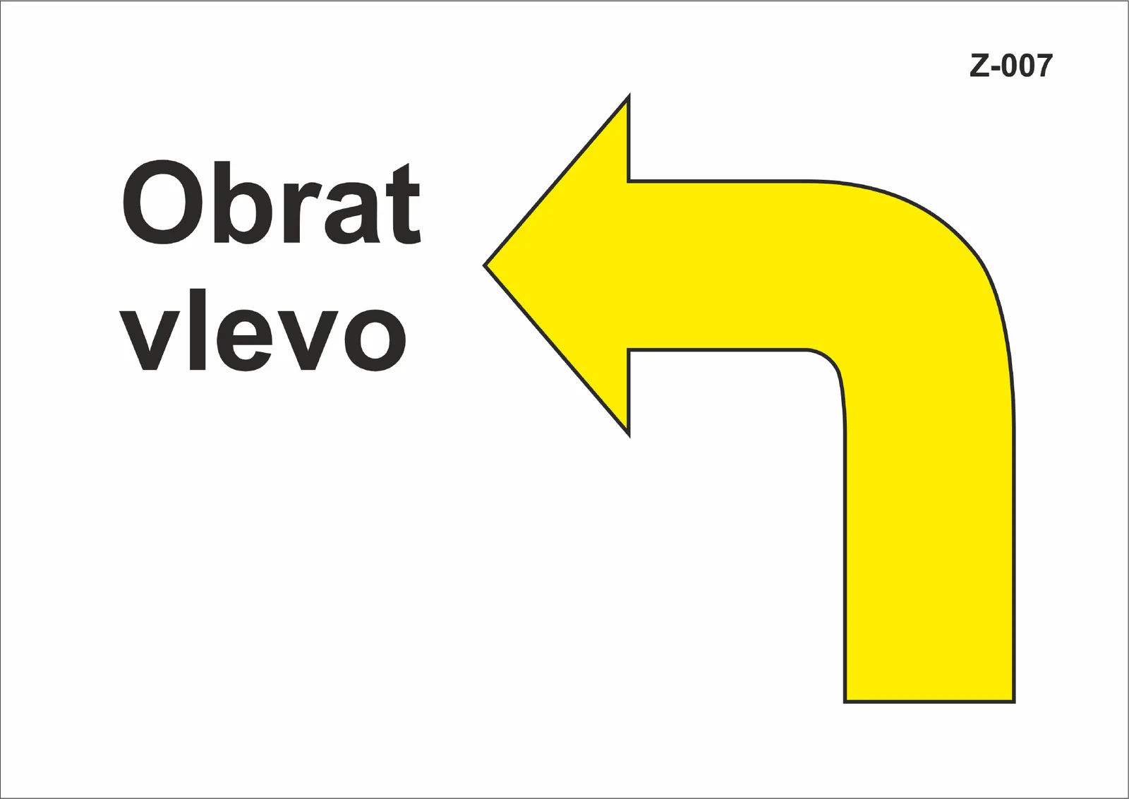 Z-007 Obrat vlevo za chůze