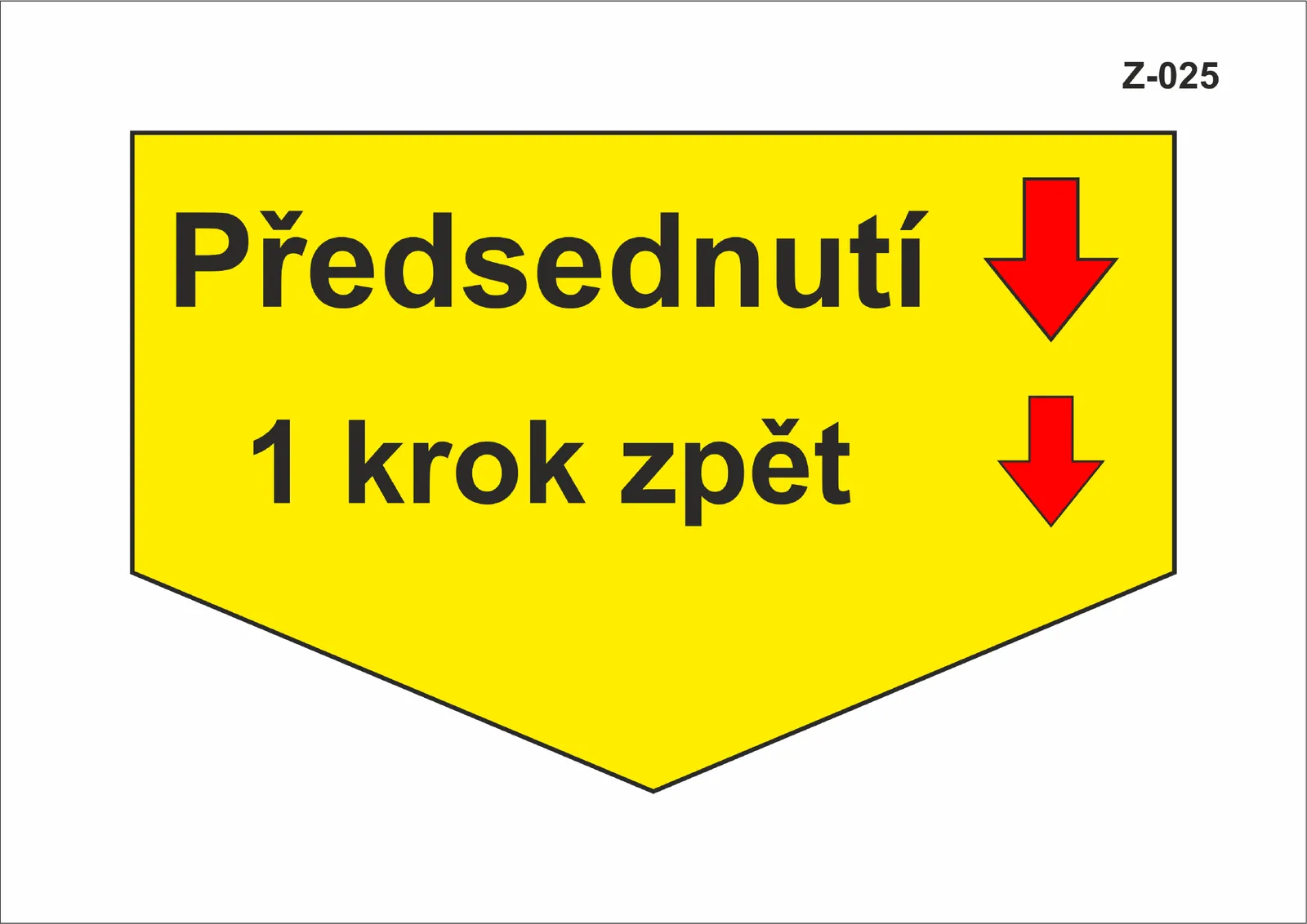 Z-025 Předsednutí jeden krok zpět