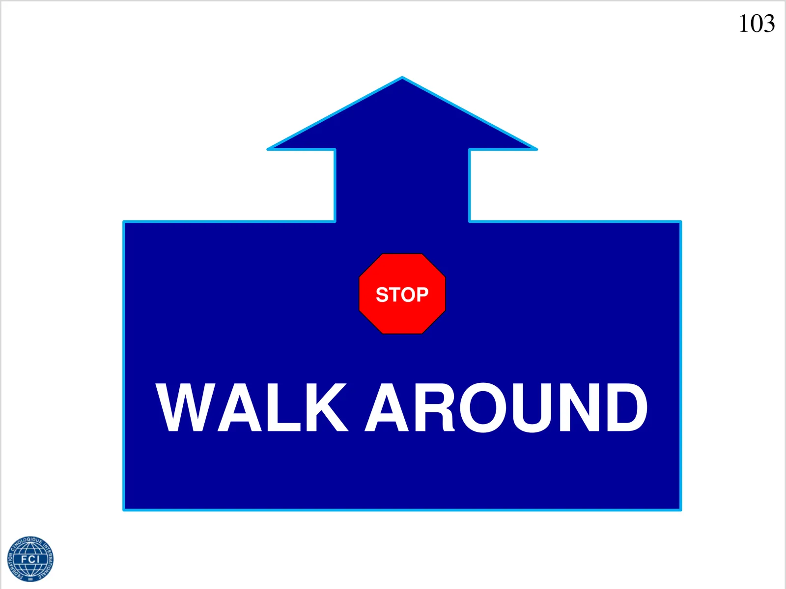 103 Stop, okolo psa